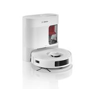 Bosch Spotless + BCRD1W Robot aspirateur-Laveur, 11 000 Pa, serpillère Statique, Station de Service, Navigation Smart Vision Infrarouge, Application Home Connect, Blanc