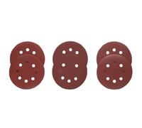 Bosch SR5R000 Assortiment de 6 disques abrasifs auto-agrippants à 8 trous 12,7 cm