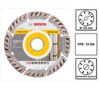 Bosch Disque à tronçonner diamanté Standard for Universal 125 x 22,23 (pack de 10) 125x22.23x2x10mm Quantité:10