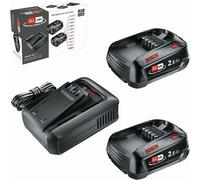 Bosch Pack 2 batteries 18V 2,5 Ah avec chargeur AL 18V-44 – POWER FOR ALL 18V