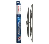 Bosch SuperPlus Spoiler SP21/18S - Jeu de 2 Balais d'essuie-glaces de Remplacement Avant - Livrés avec Adaptateur Quick-Clip Pré-Assemblé - 530mm / 450mm