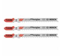 Bosch T102BF Lot de 3 lames de scie sauteuse bi-métal 2-5/8" 13 TPI Clean pour plexiglas