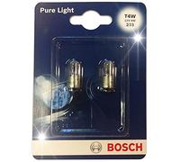 Bosch T4W Pure Light Ampoule de Phare Halogène, 12 V 4 W, Qualité d'Origine - Culot BA9s - Pack de 2 Ampoules de Rechange pour Voiture