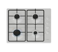 TABLE GAZ INOX, 60 CM, SER2, 4 BRÛLEURS, FONTE AVEC PIEDS EN CAOUTCHOUC BOSCH - PBP6B2K80