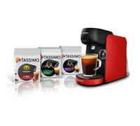 BOSCH TAS163E Tassimo Finesse Cafetière Rouge 0.7L 1400W + 3 packs T-Disc