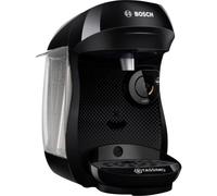 Machine multi-boissons Bosch TAS102E - 1400 W - Café, Café crème, Cappuccino, Chocolat chaud, Espresso, Lait chaud, Latte Macchiato, Thé - Plastique recylcé noir
