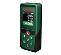 Bosch Télémètre laser PLM40-23 (mesure de distances jusqu’à 40 m, fonctions intégrées de mesure de la longueur, de la surface et du volume, écran couleur à haute visibilité, mémoire de 10 mesures)