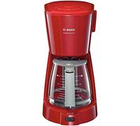 Bosch TKA3A034 Cafetière Filtre 1100 W, 1,25 L, Gris/Rouge