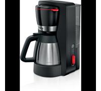 Bosch TKA6M273 : Machine à café filtre, 1000W, capacité 1.1L (12 tasses), carafe, indicateur niveau d'eau, arrêt automatique, noir