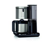 Bosch TKA8A683 Machine à Café Filtre Semi-Automatique 1.1L, 1100W, 8 Tasses, Carafe, Noir/Inox, Minuteur, Anti-goutte, Certification CE/VDE