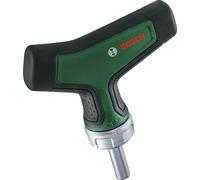 Bosch Tournevis à cliquet à embout et poignée en T (couple très élevé ; 36 dents ; couple max. 46 Nm ; porte-embout magn; 1/4" ; poignée Softgrip)