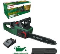 Bosch Tronçonneuse à chaîne sans fil - AdvancedChain 36V-35-40 (pour tronçonner le bois dur ; système 36V ; vitesse de chaîne : 14 m/s ; 1 batterie 2,0 Ah et chargeur)