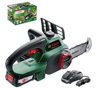 Bosch tronçonneuse à chaîne sans-fil UniversalChain 18 (batterie, chargeur, carton, système SDS, capacité de coupe : 200 mm, système 18V, 2,5 Ah)