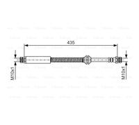 BOSCH Tuyau De Frein Ligne De Frein Arrière Pour VW Caddy III Kombi Kasten