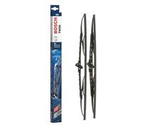 Bosch Twin 533 - Jeu de 2 Balais d'essuie-glaces - 530 mm / 475 mm | Jeu de 2 Balais d'essuie-glaces de Remplacement Avant - Livrés avec Adaptateur Quick-Clip Pré-Assemblé