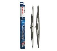 Bosch Twin 584 S - Jeu de 2 Balais d'essuie-glaces de Remplacement Avant - Livrés avec Adaptateur Quick-Clip Pré-Assemblé - 530mm / 475mm