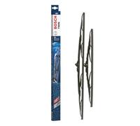 Bosch Twin 612 - Jeu de 2 Balais d'essuie-glaces de Remplacement Avant - Livrés avec Adaptateur Quick-Clip Pré-Assemblé - 600mm / 400mm