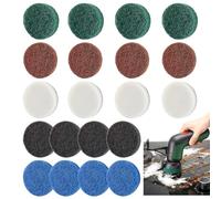 Bosch Universal Brush Lot de 20 tampons de nettoyage compatibles avec Bosch Home/Garden 6033 - 4 tampons haute performance, 4 tampons de cuisine, 4 tampons en microfibre, 4 tampons en mousse, 4