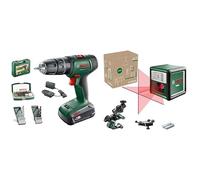 Bosch UniversalImpact 18V Cordless Impact Drill - Amazon Edition & Bosch laser lignes Quigo avec pince universelle MM 2