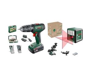 Bosch UniversalImpact 18V Cordless Impact Drill - Amazon Edition & Bosch laser lignes Quigo avec pince universelle MM 2