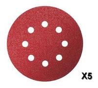 Feuille abrasive pour ponceuse excentrique avec bande auto-agrippante, perforé Bosch Accessories 26