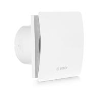 Bosch Ventilateur de Salle de Bain 1500 DH W 125 - Pour Ventilation dans la Salle de Bains et les Toilettes, Contre l'Humidité et la Moisissure - Avec Hygromètre et Minuterie - Diamètre de 125 mm