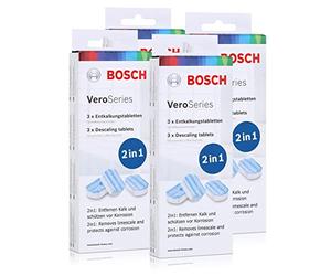 Bosch VeroSeries TCZ8002 Lot de 4 tablettes détartrantes 2 en 1 pour machines à café