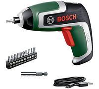 Bosch Visseuse compacte sans fil IXO (7e génération ; 3,6 V ; 2,0 Ah ; 5,5 Nm ; avec câble micro-USB ; compatible avec les adaptateurs de l'IXO Collection ; visse jusqu'à 190 vis ; boîte de rangement)