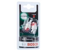 Bosch -W16W LED Retrofit lampes auto - 12 V 1,8 W W2,1x9,5d - 2 ampoules