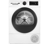 Bosch WQG243D41 Série 6, séchoir à pompe à chaleur 9 kg, programme de séchage extra court, option de demi-charge, filtre de voiture sec, filtre facile propre, système de séchage sensible