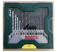 Bosch Set de forets mini X-Line 15 éléments pour métal, bois et pierre
