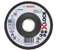 Plateau à lamelles BOSCH Professional X-LOCK X571 Best for Metal Ø 125 mm - Taille - Grain 60