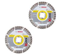 Bosch X-LOCK Lot de 2 disques à tronçonner standard pour universel 125 x 22,23 x 1,6 x 10 mm