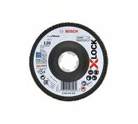 BOSCH X-LOCK Meules à lamelles du système Best for Metal Ø 125 mm, G 120, X571, version courbée, fibre de verre 2608619204