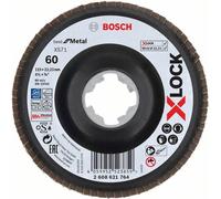 BOSCH X-LOCK Meules à lamelles du système Best for Metal Ø 115 mm, G 60, X571, version courbée, plastique 2608621764