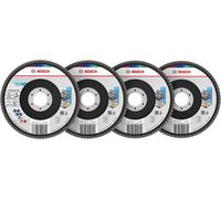 BOSCH X451 Kit de disques a lamelles, 125x22,23 mm, G40; 60; 80; 120, T27 2608626166