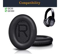 Coussins D'Oreilles OEM Originaux Pour Bose QuietComfort 35 I II (Noir)