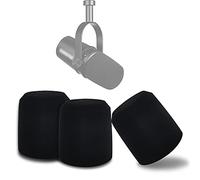 Boseen Lot de 3 bonnettes en Mousse pour Microphone Shure MV7, bonnette de Micro pour MV7