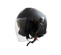 BOSERMEM Casque De Moto à Double Visière, Certifié Ece 2206, Système De Ventilation Amélioré Et Mentonnière à Dégagement Rapide, Coque Antichute en Abs, Boucle à 7 Sections(Noir Mat,L=59-60CM)