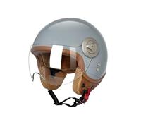 BOSERMEM Casque de Pédale de Moto Visière Pare-Soleil，pour Moto et Scooter, Protection en Cas de Chute protéger efficacement la sécurité routière des utilisateurs(Gris, M 55-56cm)