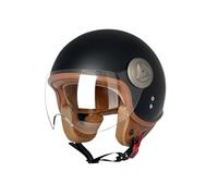 BOSERMEM Casque de Pédale de Moto Visière Pare-Soleil，pour Moto et Scooter, Protection en Cas de Chute protéger efficacement la sécurité routière des utilisateurs(Noir Mat, L 57-58cm)