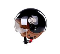 BOSERMEM Casque de Pédale de Moto Visière Pare-Soleil，pour Moto et Scooter, Protection en Cas de Chute protéger efficacement la sécurité routière des utilisateurs（Le Noir, L 58-60cm）