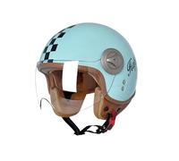 BOSERMEM Casque de Pédale de Moto Visière Pare-Soleil，pour Moto et Scooter, Protection en Cas de Chute protéger efficacement la sécurité routière des utilisateurs(Bleu, L 57-58cm)