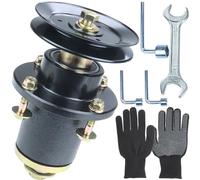 BOSFLAG Ensemble de broche 037-6015-50 avec poulie 033-6003-00 remplace Bad Boy 037-6015-50 pour Bad Boy ZT Elite, Maverick, Limited, Revolt, Walk Behind, Compact Outlaw 91,4 cm, 106,7 cm, 122 cm et