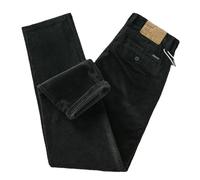 BoShiNuo Pantalon cargo décontracté en velours côtelé pour homme - Automne et hiver - Style rétro américain, Noir , 48