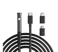 BOSHYUM Caméra endoscopique à Objectif Simple/Double de 8 mm, étanche, Compatible avec Les Smartphones et Les inspections de canalisations Automobiles.