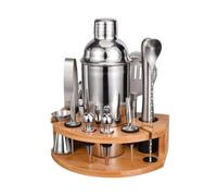BOSHYUM Kit de préparation de Cocktails Shaker 12 pièces en Acier Inoxydable, kit de Barman pour débutants
