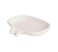 Bosign Support pour savon avec égouttoir silicone Blanc