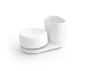 Bosign Pompe et rangement pour produits vaisselle Blanc