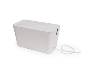 Bosign Rangement pour câbles Cable Organiser XXL Blanc-blanc